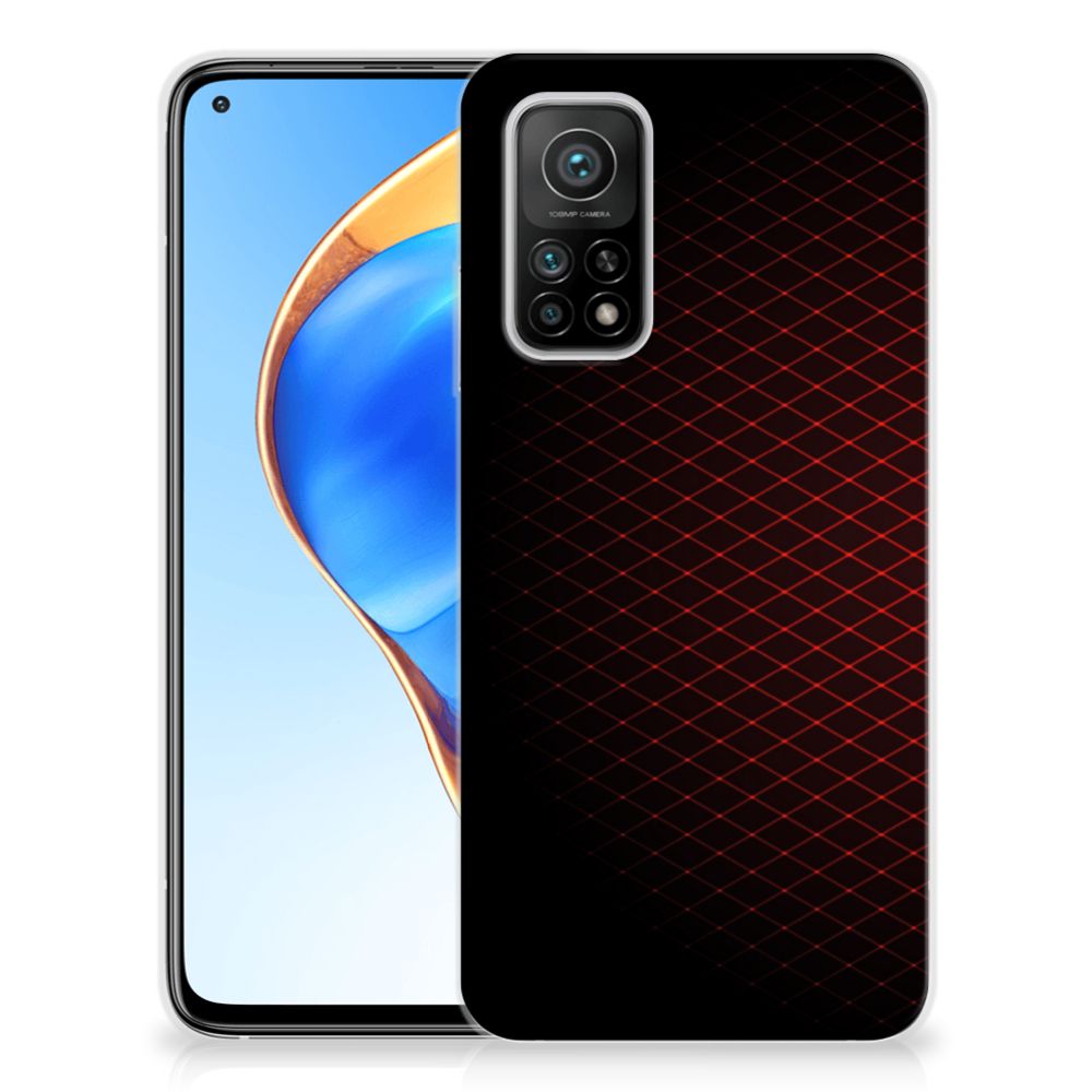 Xiaomi Mi 10T | 10T Pro TPU bumper Geruit Rood