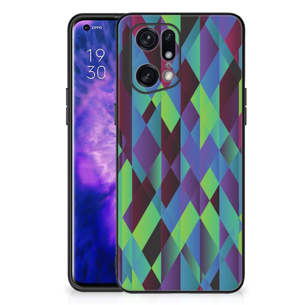 OPPO Find X5 Pro Backcover Abstract Green Blue