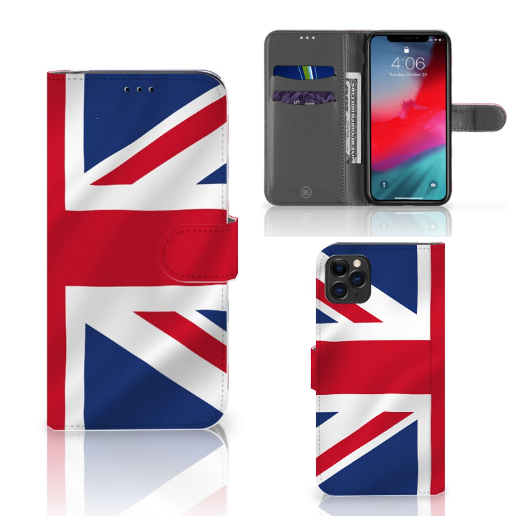 Apple iPhone 11 Pro Max Bookstyle Case Groot-Brittannië