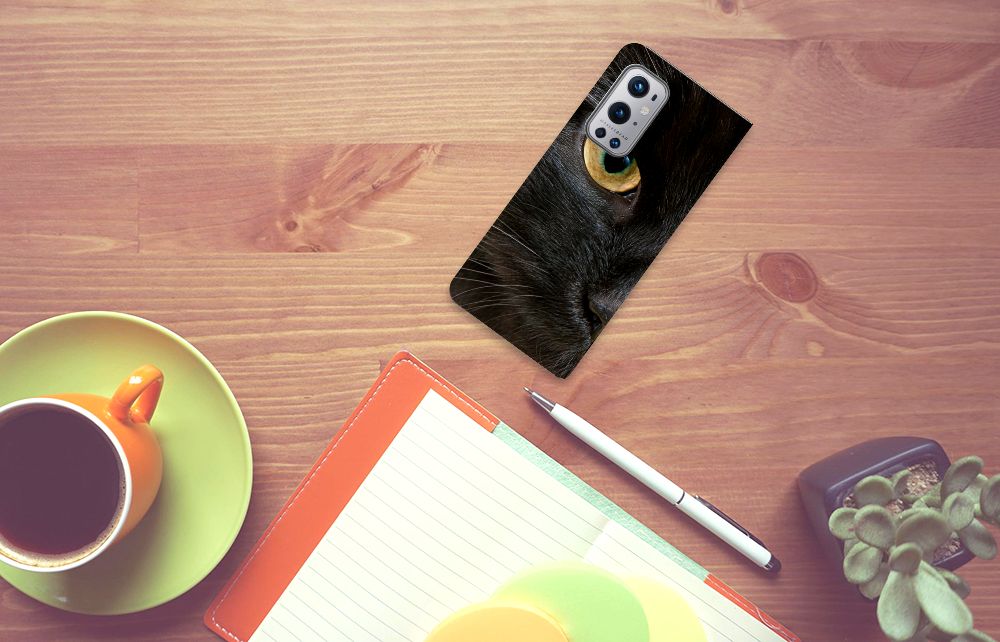 OnePlus 9 Pro Hoesje maken Zwarte Kat - B2C Telecom