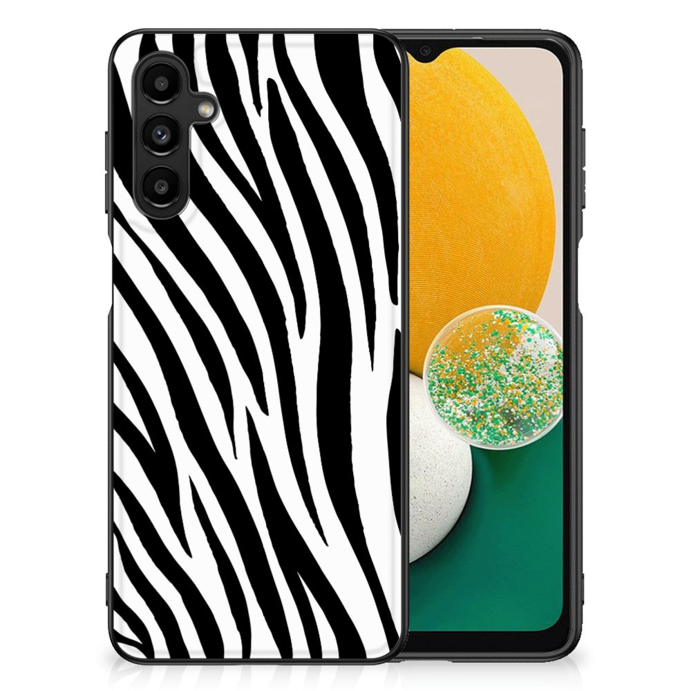 Samsung Galaxy A14 5G Dierenprint Telefoonhoesje Zebra met zwart-wit zebra design en beschermende functionaliteit.