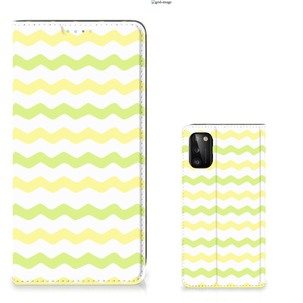 Samsung Galaxy A41 Hoesje met Magneet Waves Yellow - B2C Telecom