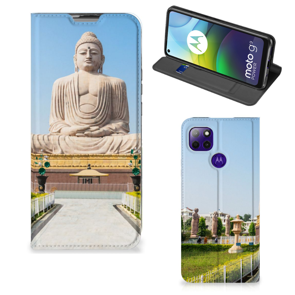 Motorola Moto G9 Power Book Cover Boeddha - B2C Telecom