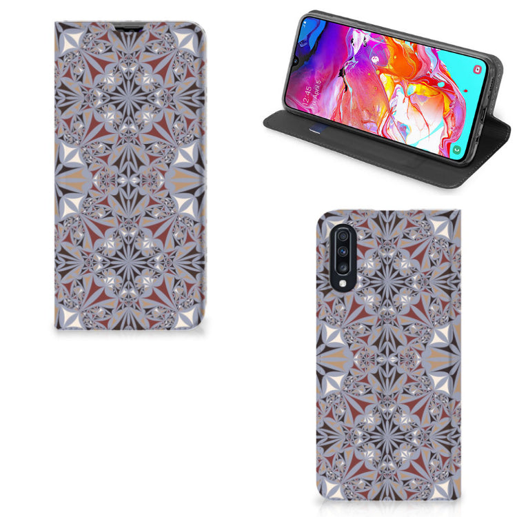 Samsung Galaxy A70 Standcase Flower Tiles