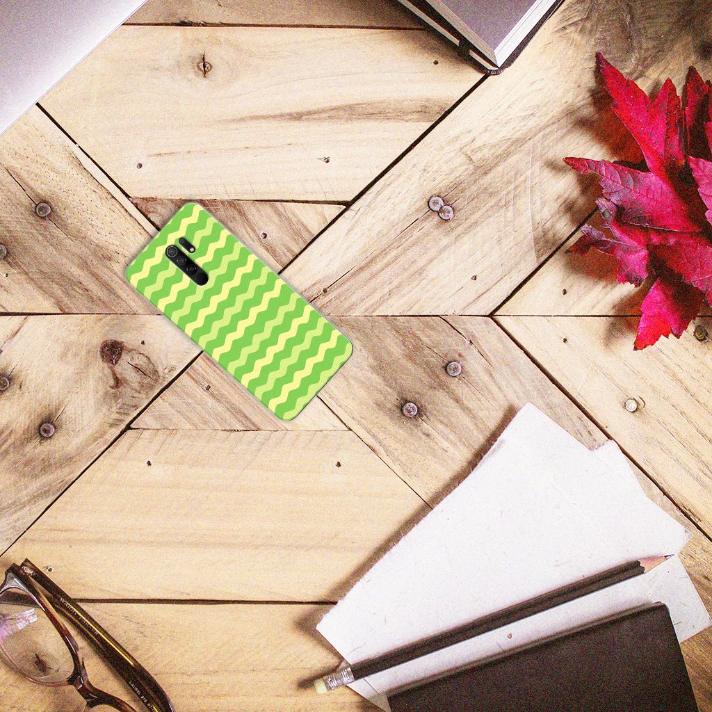 Xiaomi Redmi 9 TPU bumper Waves Green B2C Telecom