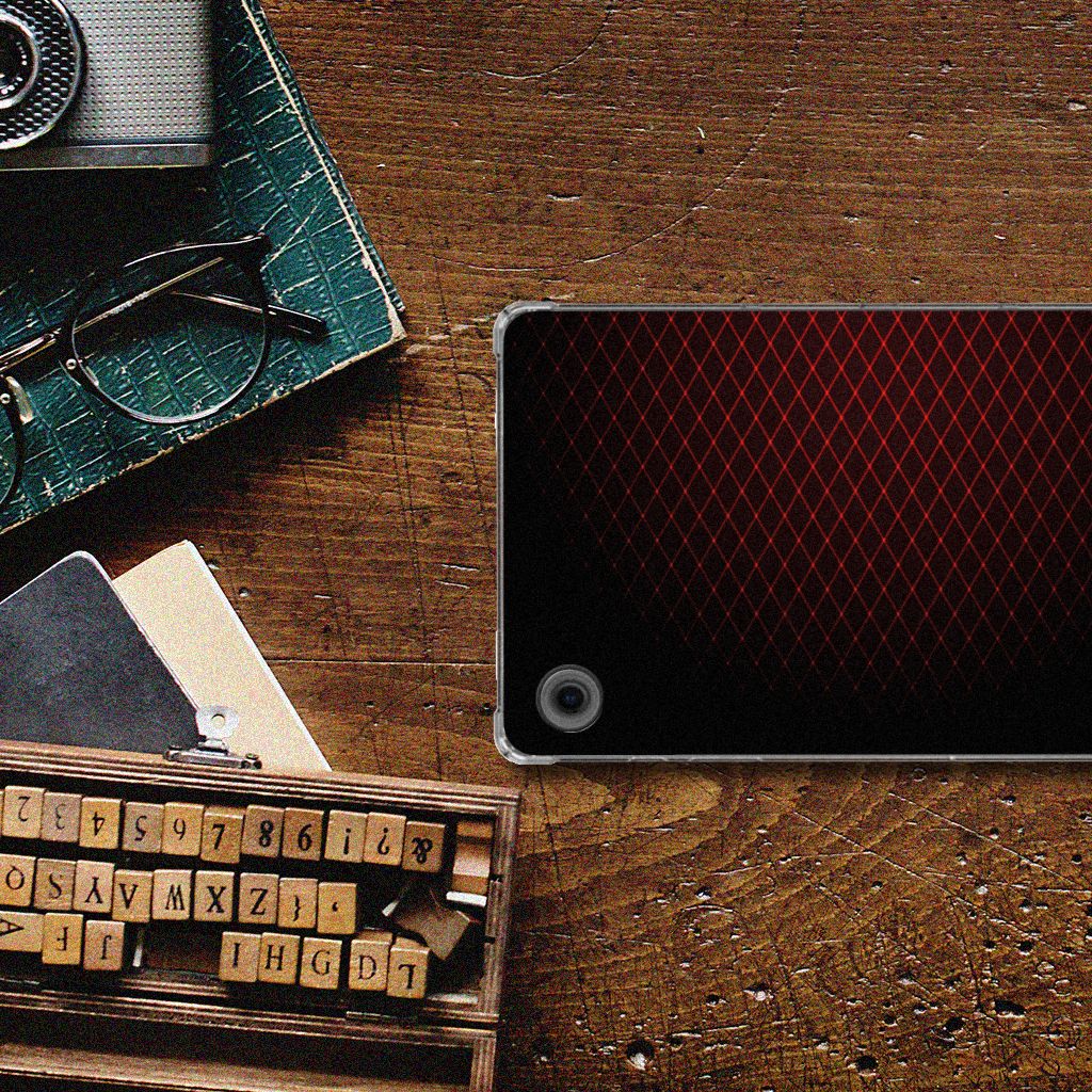 Samsung Galaxy Tab A9 Hippe Hoes Geruit Rood