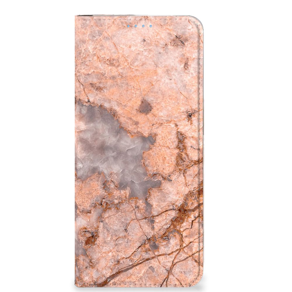 OPPO Reno8 Standcase Marmer Oranje - B2C Telecom