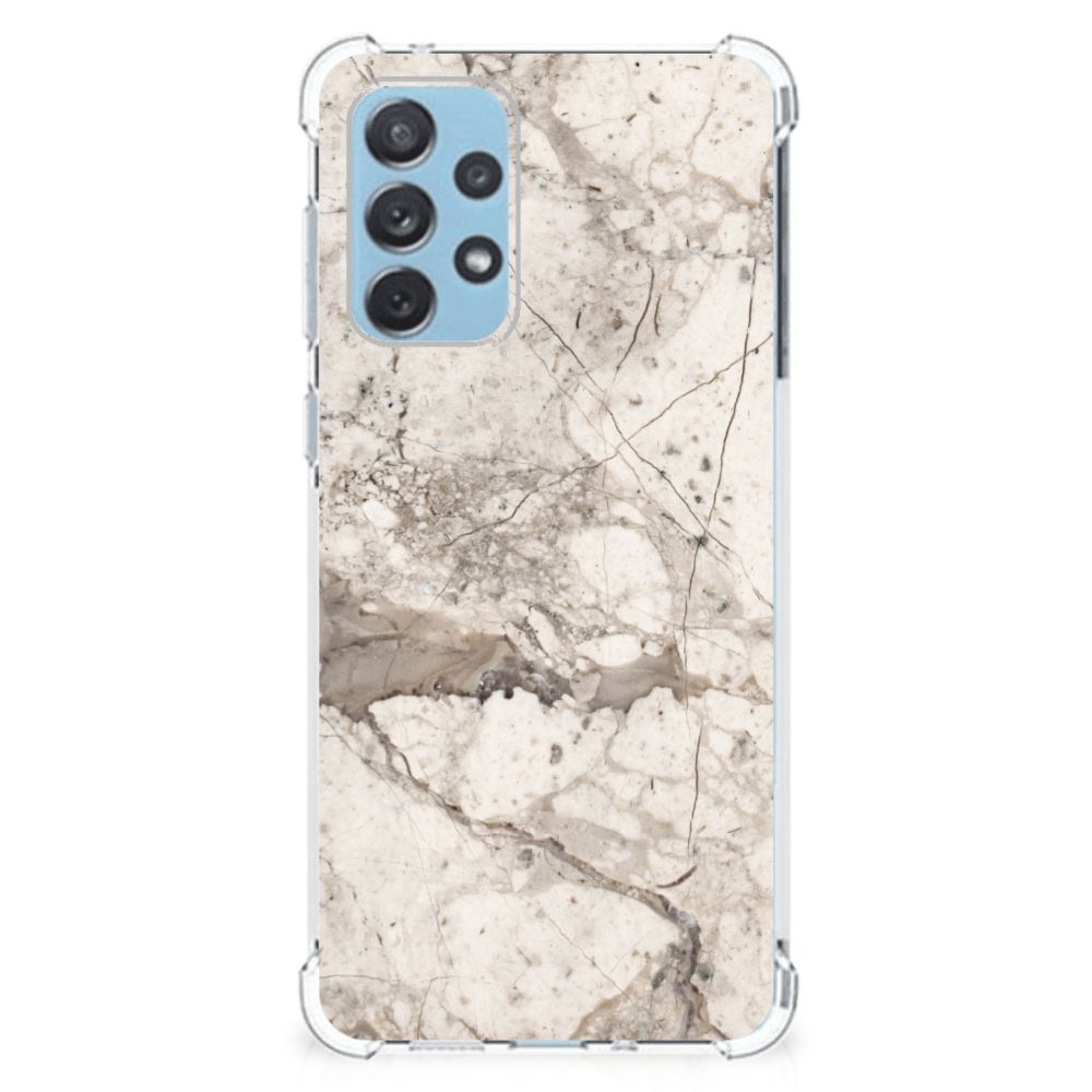 Samsung Galaxy A73 Anti-Shock Hoesje Marmer Beige B2C Telecom