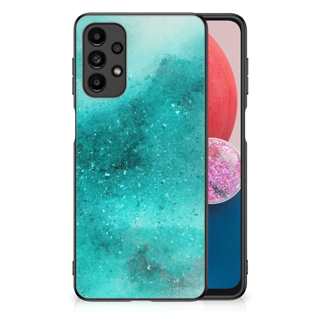 Kleurrijke Telefoonhoesje Samsung Galaxy A13 4G Painting Blue B2C Telecom