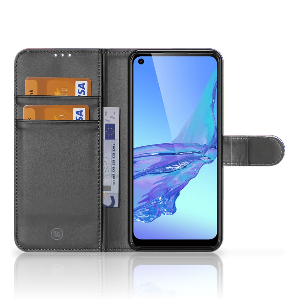 OPPO A53 | OPPO A53s Book Case Polygon Dark