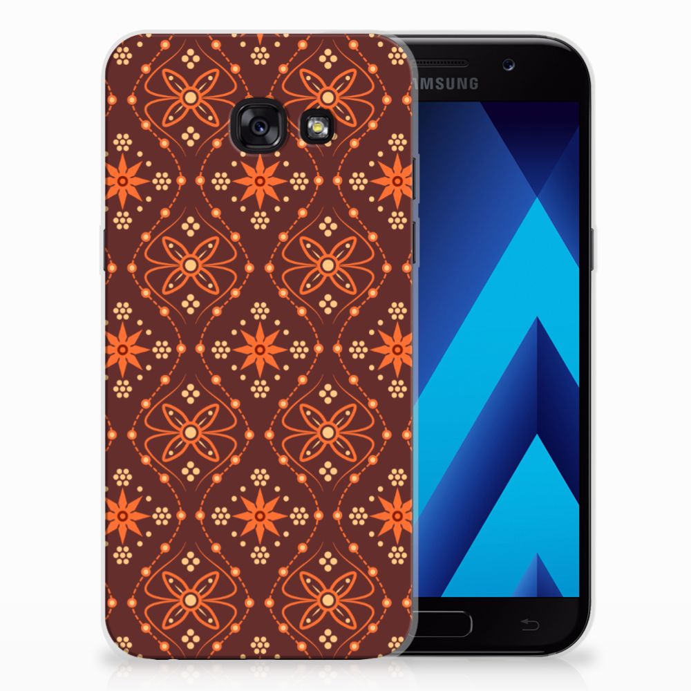 Samsung Galaxy A5 2017 TPU bumper Batik Brown