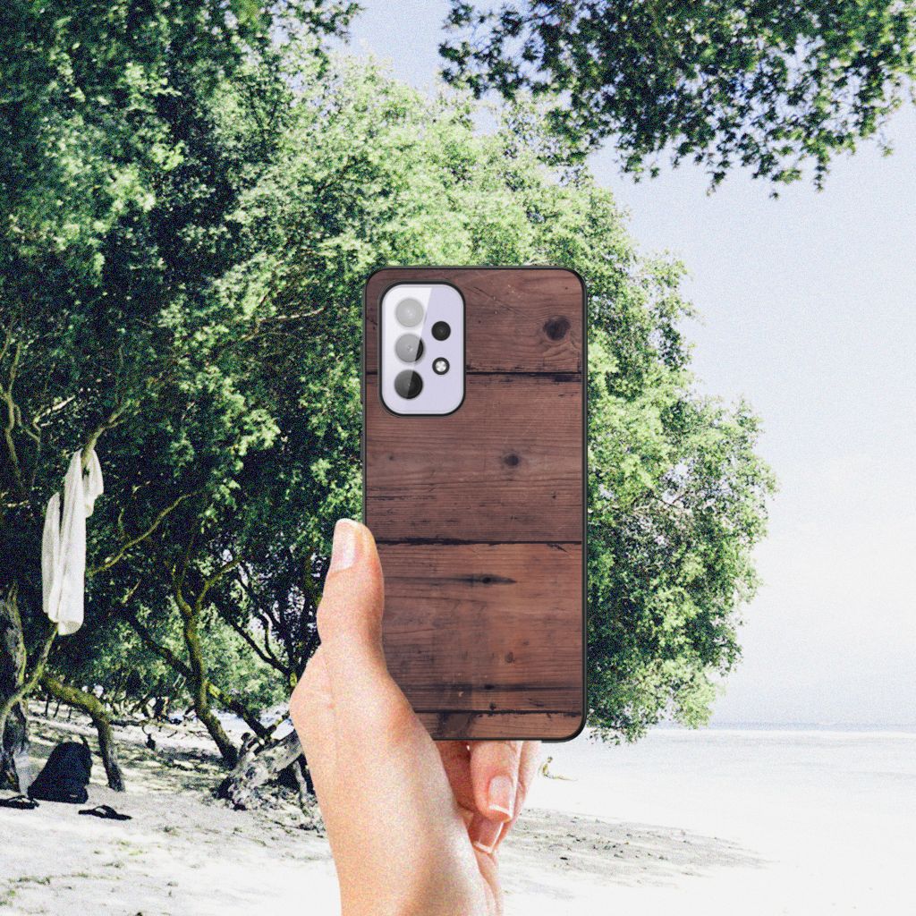 Samsung Galaxy A33 5G Houten Print Telefoonhoesje Old Wood B2C Telecom