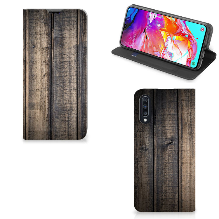 Samsung Galaxy A70 Book Wallet Case Steigerhout