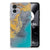 Motorola Edge 30 Neo TPU Siliconen Hoesje Marble Blue Gold B2C Telecom