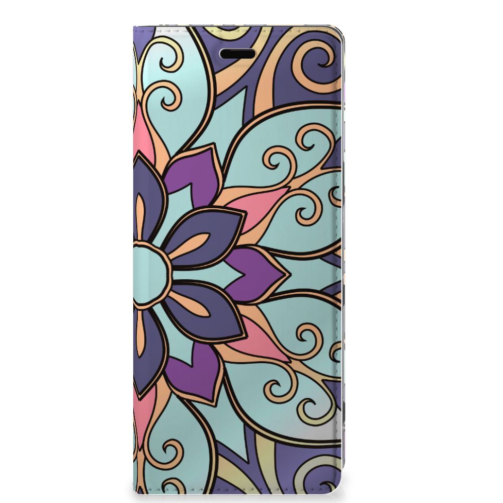 Sony Xperia 5 Smart Cover Purple Flower - B2C Telecom