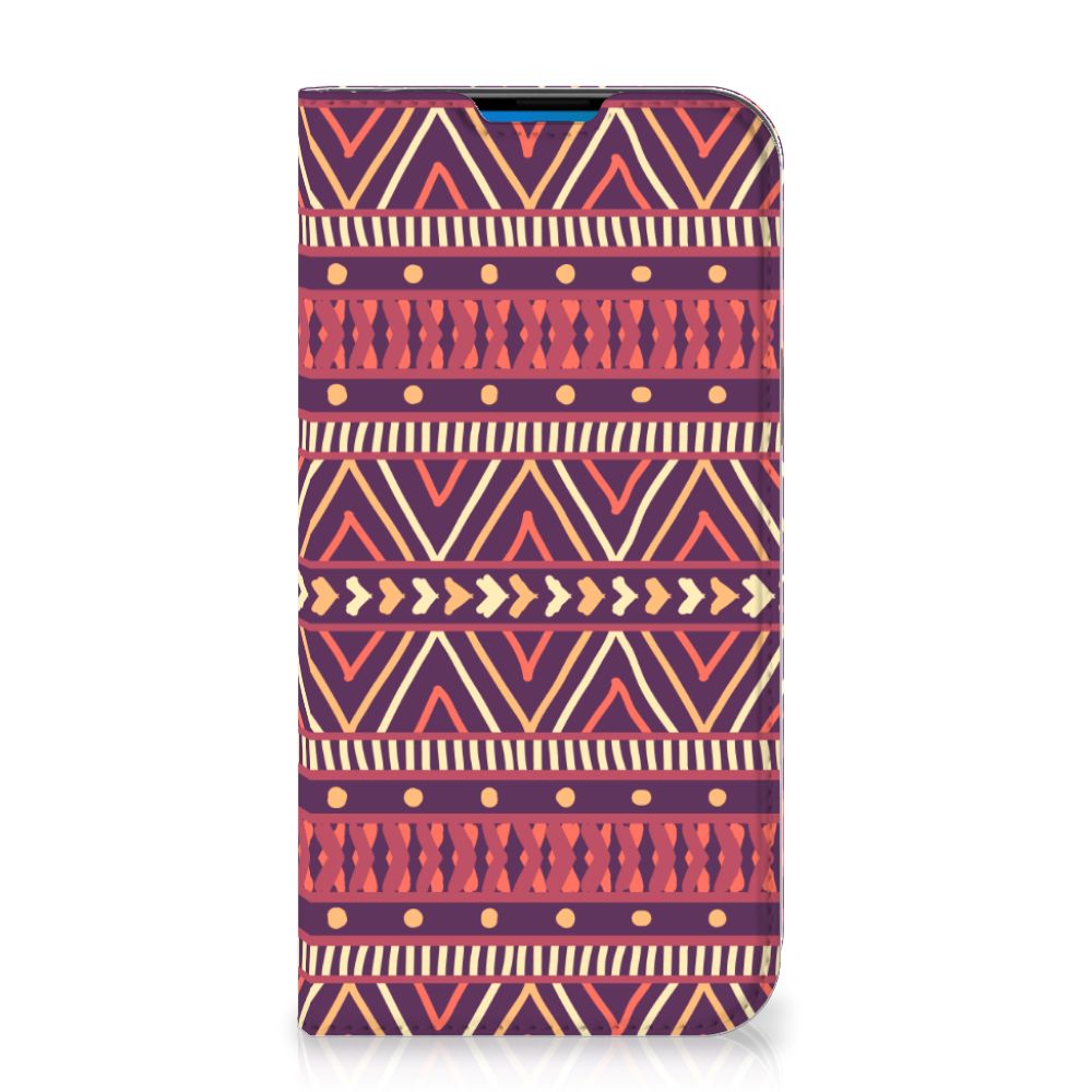 iPhone 14 Pro Max Hoesje met Magneet Aztec Paars - B2C Telecom