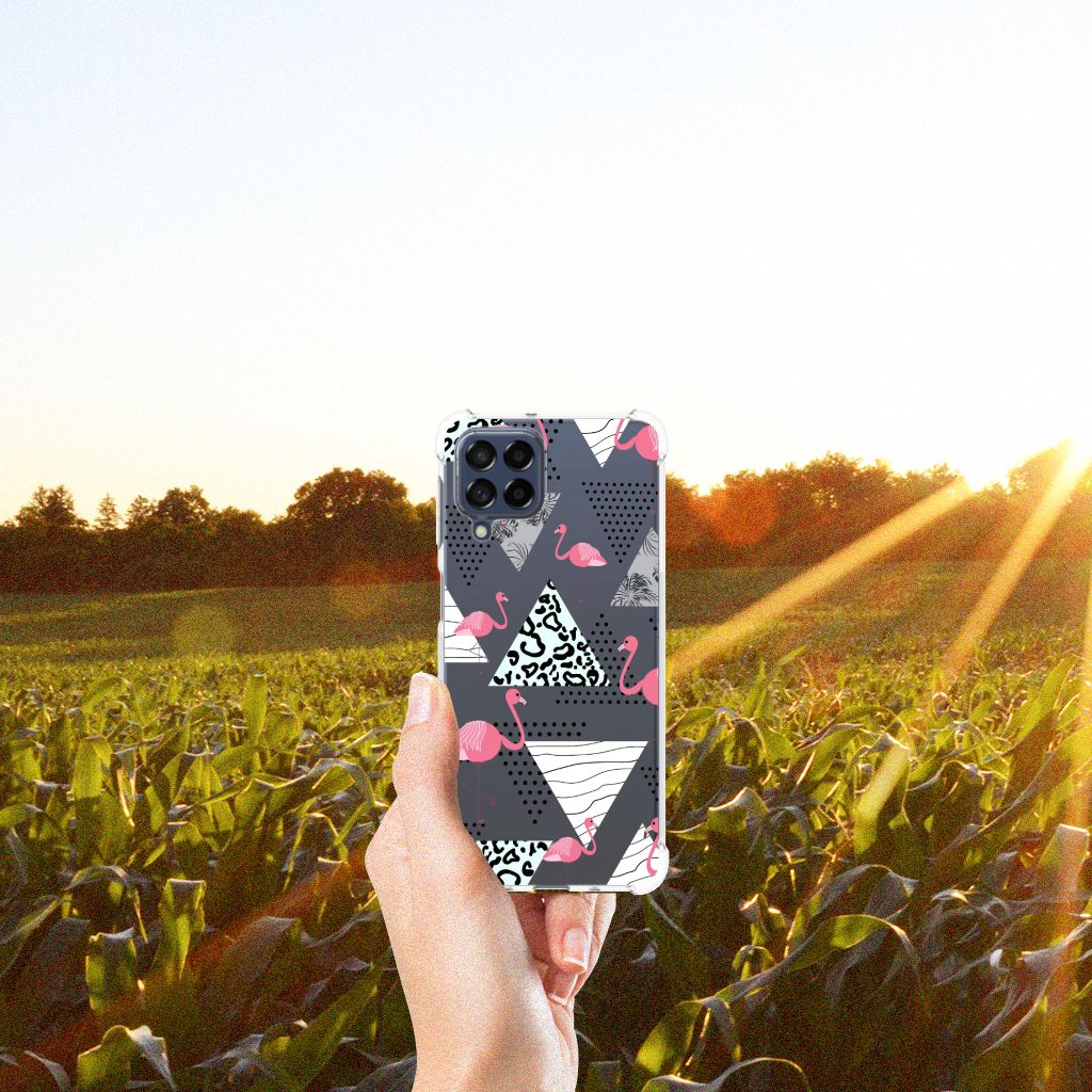 Samsung Galaxy M53 Case Anti-shock Flamingo Triangle B2C Telecom