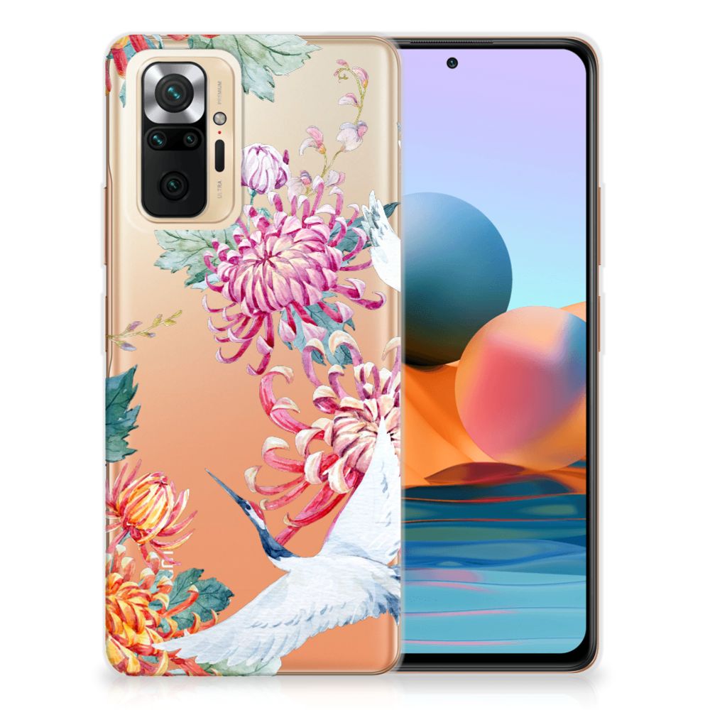 Xiaomi Redmi Note 10 Pro TPU Hoesje Bird Flowers B2C Telecom