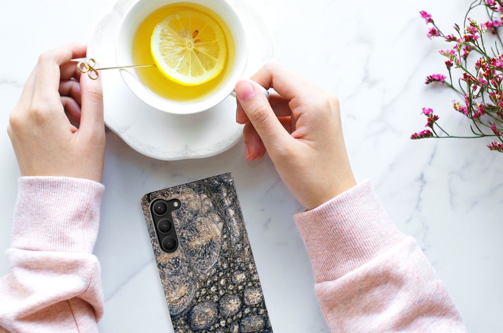 Samsung Galaxy S23 Plus Hoesje maken Krokodillenprint - B2C Telecom