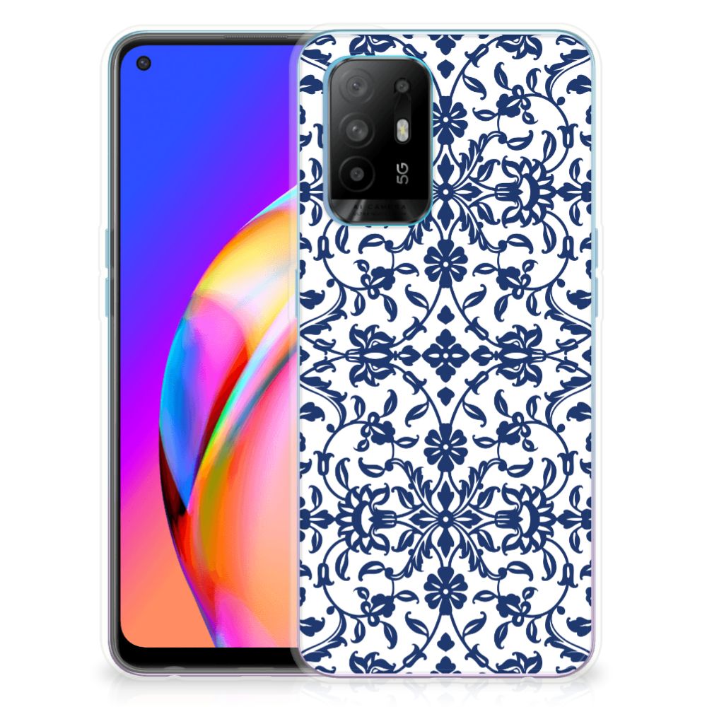 OPPO A94 5G | Reno5 Z TPU Case Flower Blue B2C Telecom