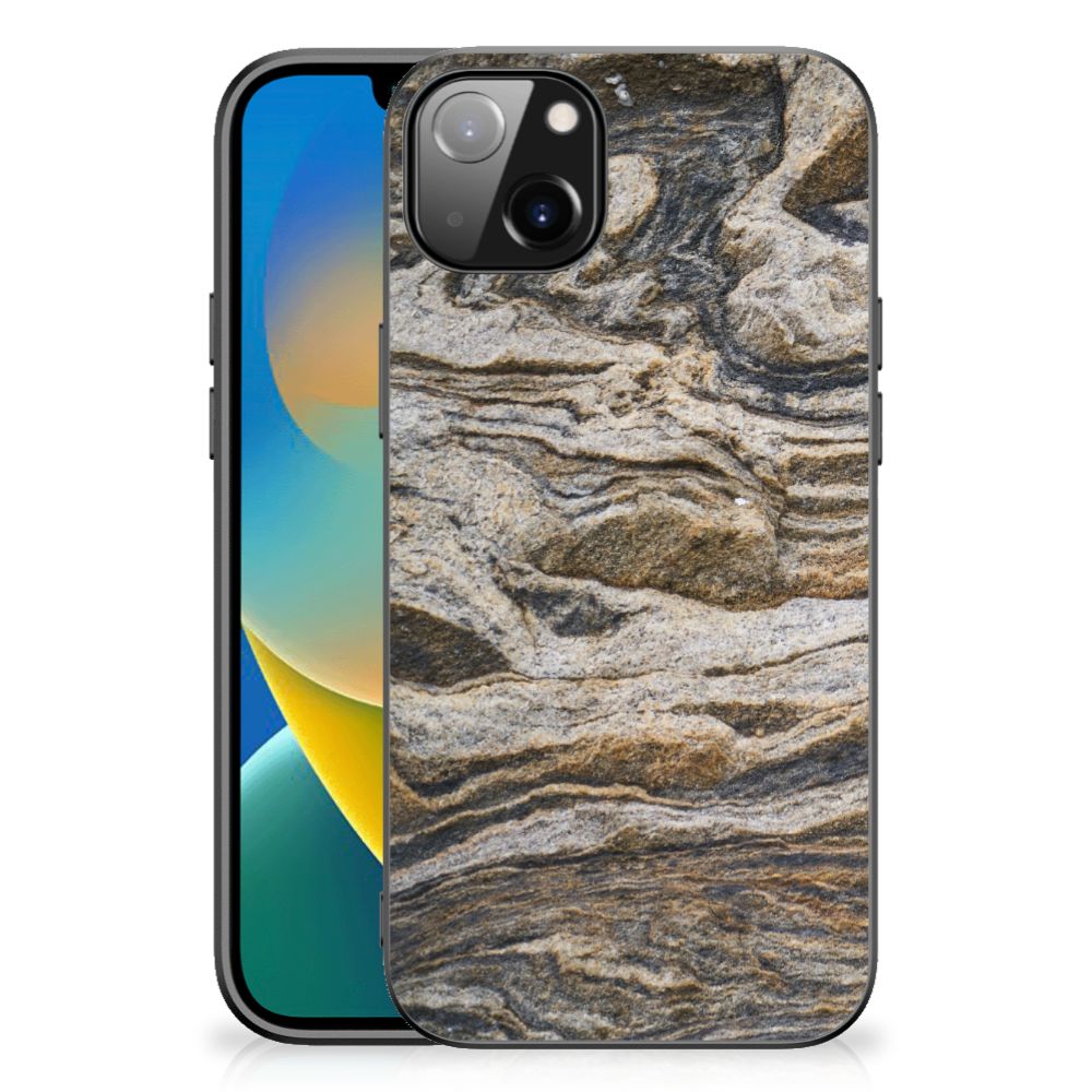 iPhone 14 Plus Marmeren Print Telefoonhoesje Steen