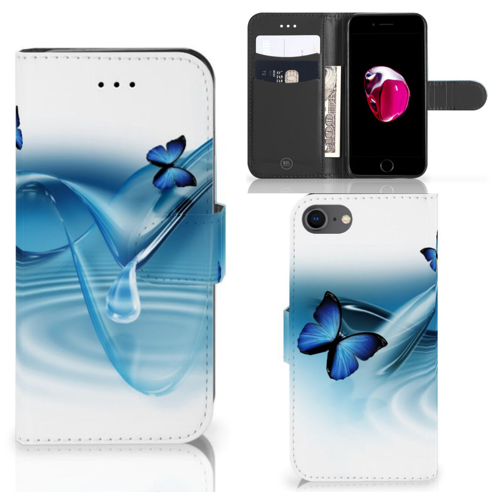 iPhone 7 | 8 | SE (2020) | SE (2022) Telefoonhoesje met Pasjes Vlinders