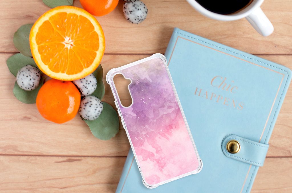 Back Cover Samsung Galaxy A34 Pink Purple Paint B2C Telecom