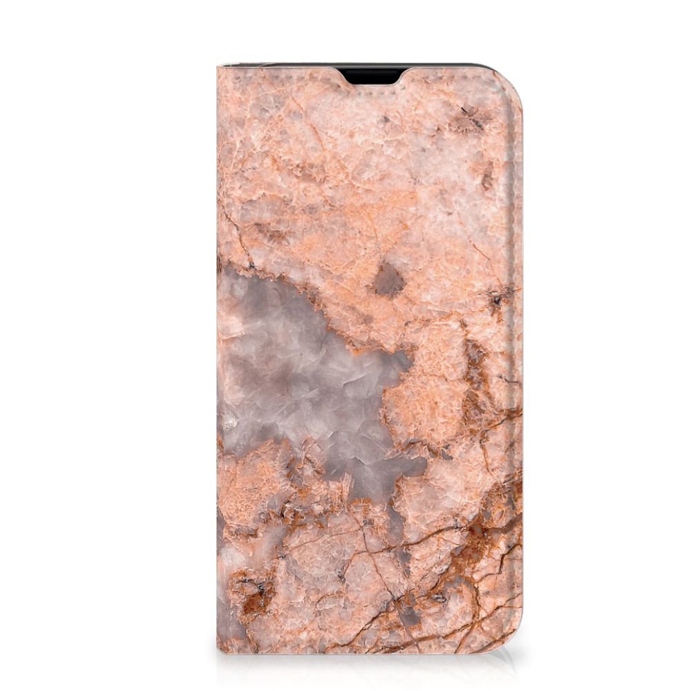 iPhone 13 Mini Standcase Marmer Oranje - B2C Telecom