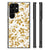 Samsung Galaxy S23 Ultra Bloemen Hoesje Gouden Bloemen
