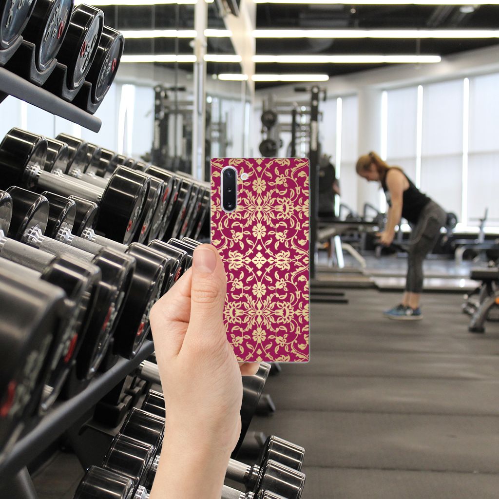 Siliconen Hoesje Samsung Galaxy Note 10 Barok Pink