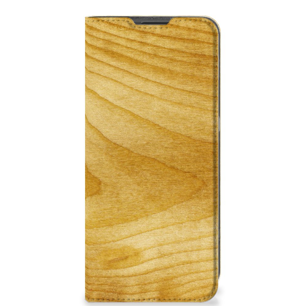 OnePlus 10 Pro Book Wallet Case Licht Hout - B2C Telecom