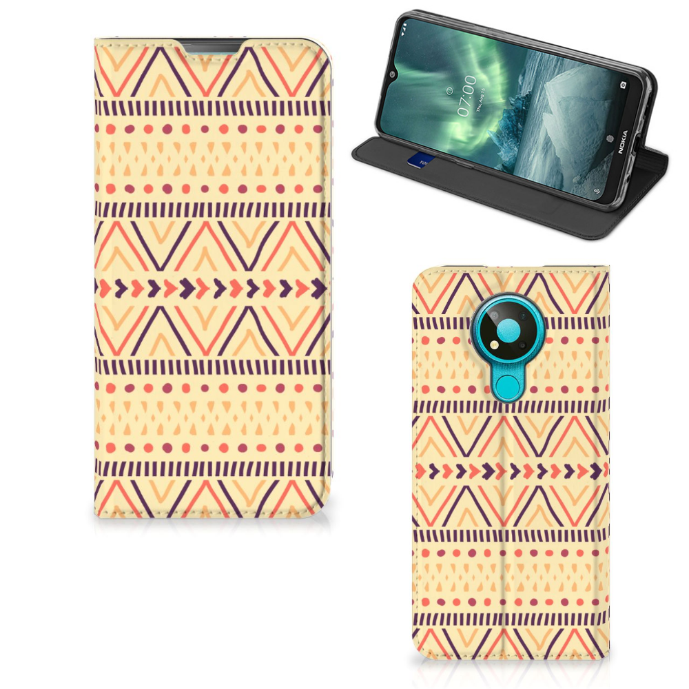Nokia 3.4 Hoesje met Magneet Aztec Yellow - B2C Telecom