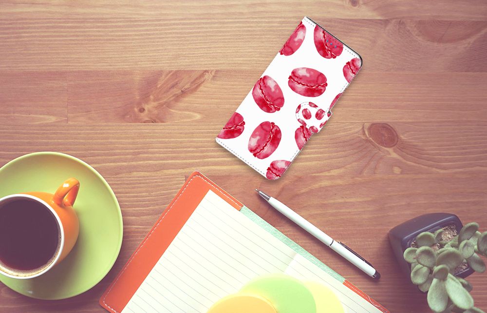 Motorola Moto E32 | Moto E32s Book Cover Pink Macarons