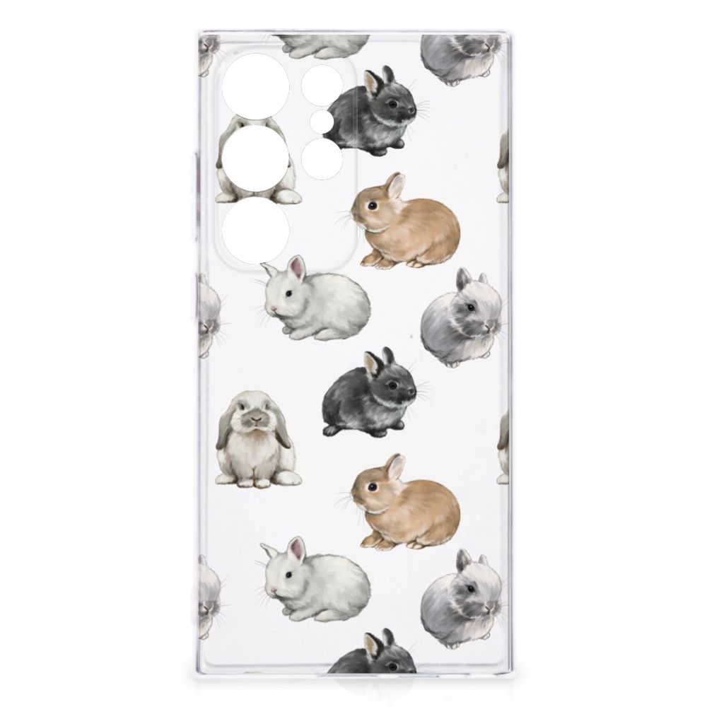 TPU Hoesje voor Samsung Galaxy S24 Ultra Konijntjes