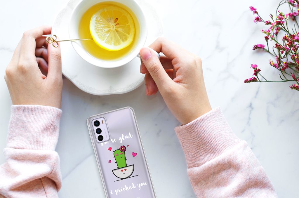 Motorola Moto G42 Telefoonhoesje met Naam Cactus Glad