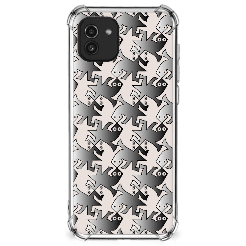 Samsung Galaxy A03 Case Anti-shock Salamander Grey B2C Telecom