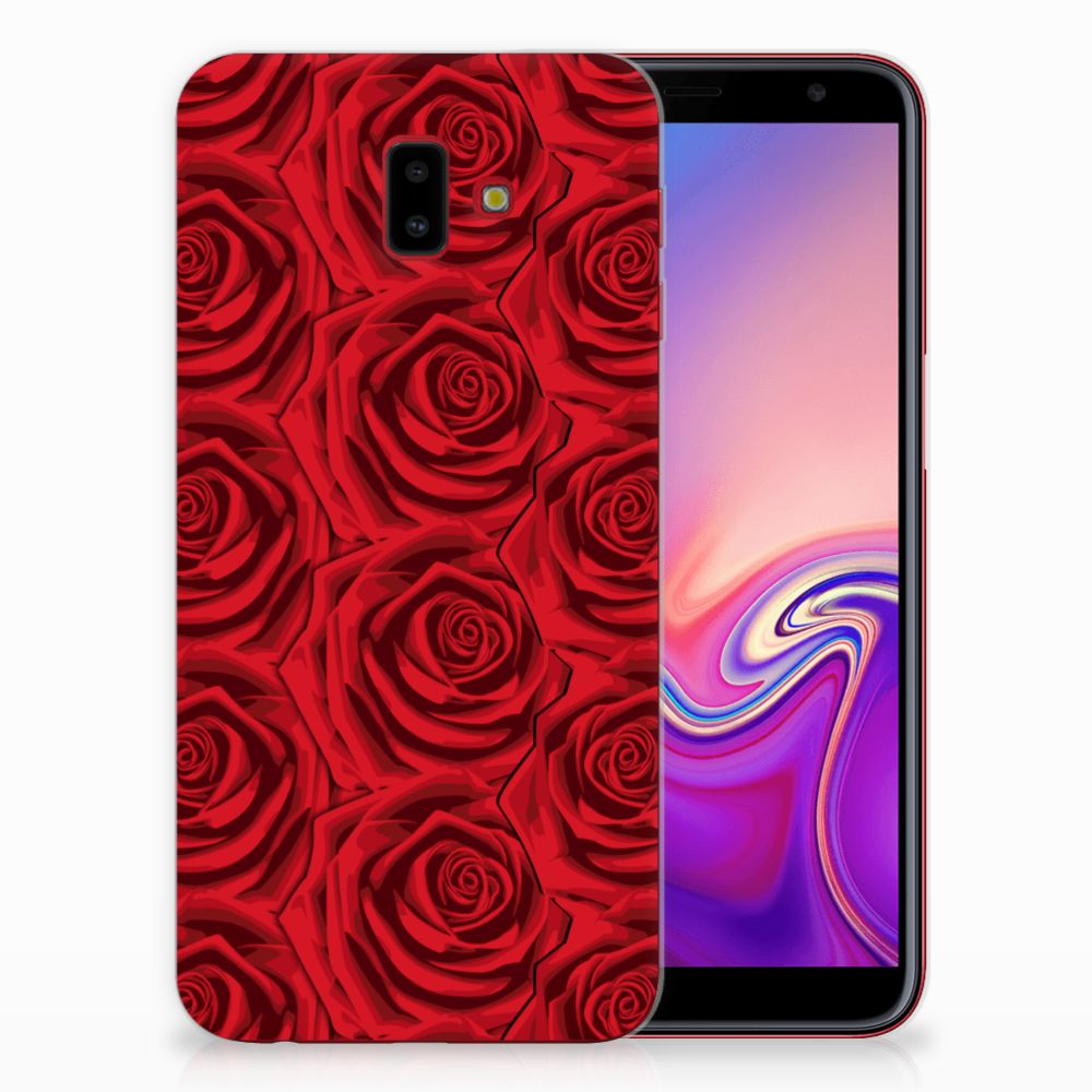 Samsung Galaxy J6 Plus (2018) TPU Case Red Roses