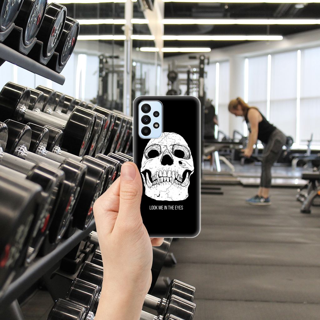 Silicone Back Case Samsung Galaxy A23 Skull Eyes B2C Telecom