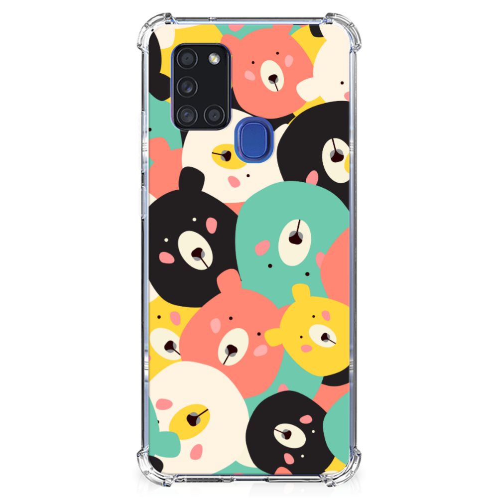 Samsung Galaxy A21s Stevig Bumper Hoesje Bears B2C Telecom