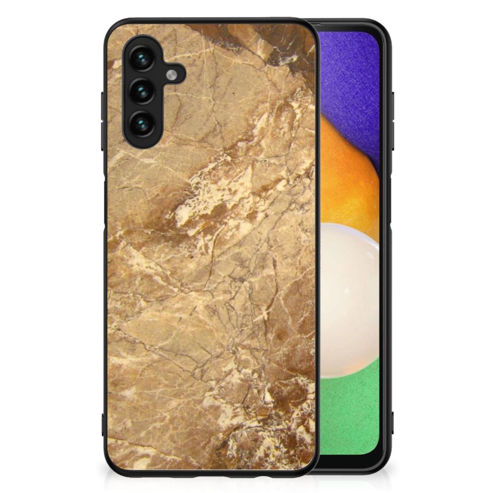 Samsung Galaxy A13 5G | A04s Marmeren Print Telefoonhoesje Marmer Creme