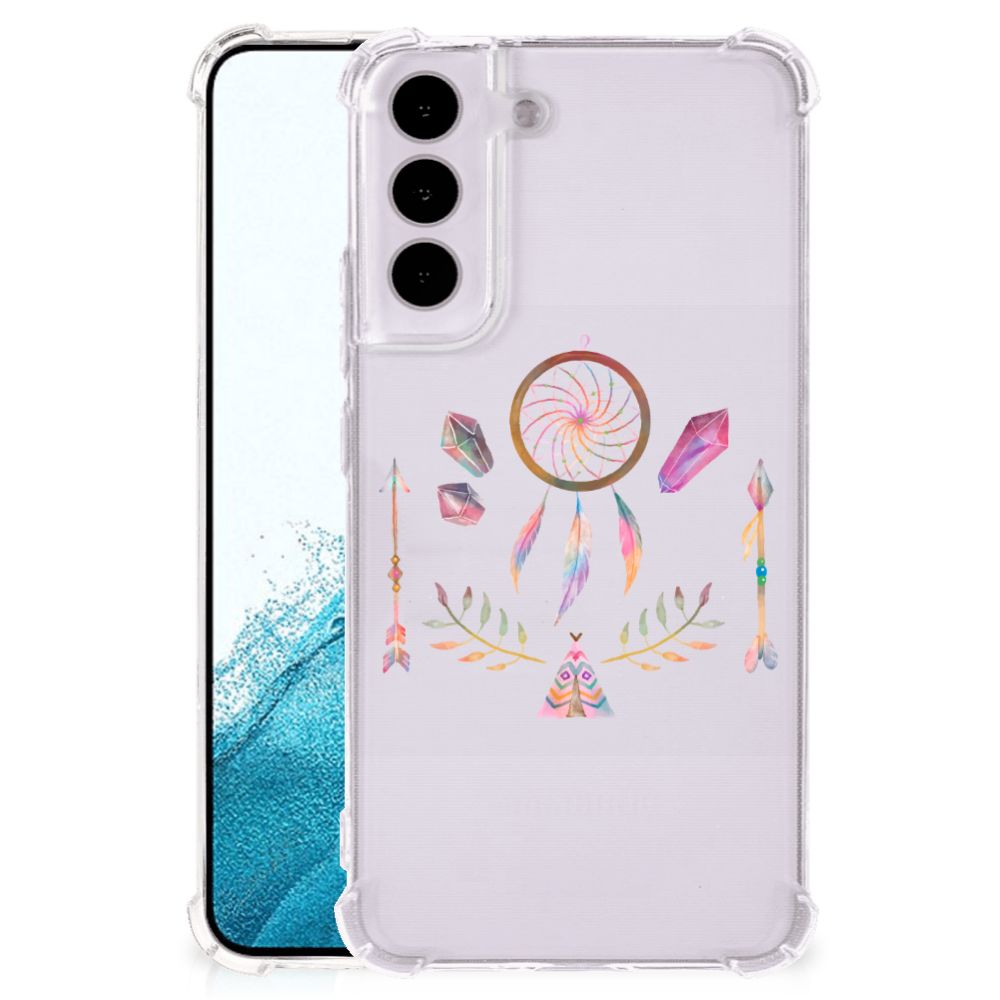 Samsung Galaxy S22 Stevig Bumper Hoesje Boho Dreamcatcher