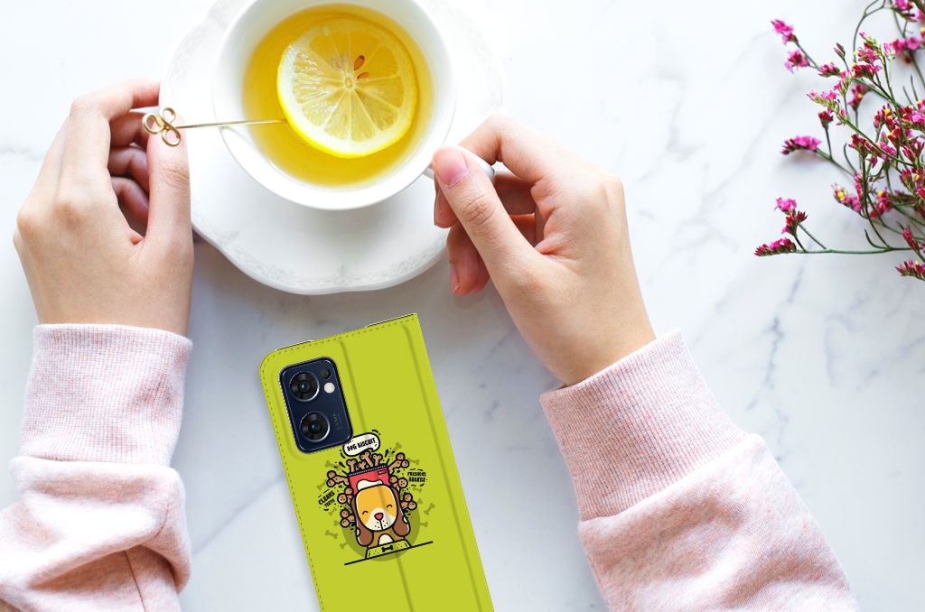 OPPO Find X5 Lite | Reno7 5G Magnet Case Doggy Biscuit - B2C Telecom