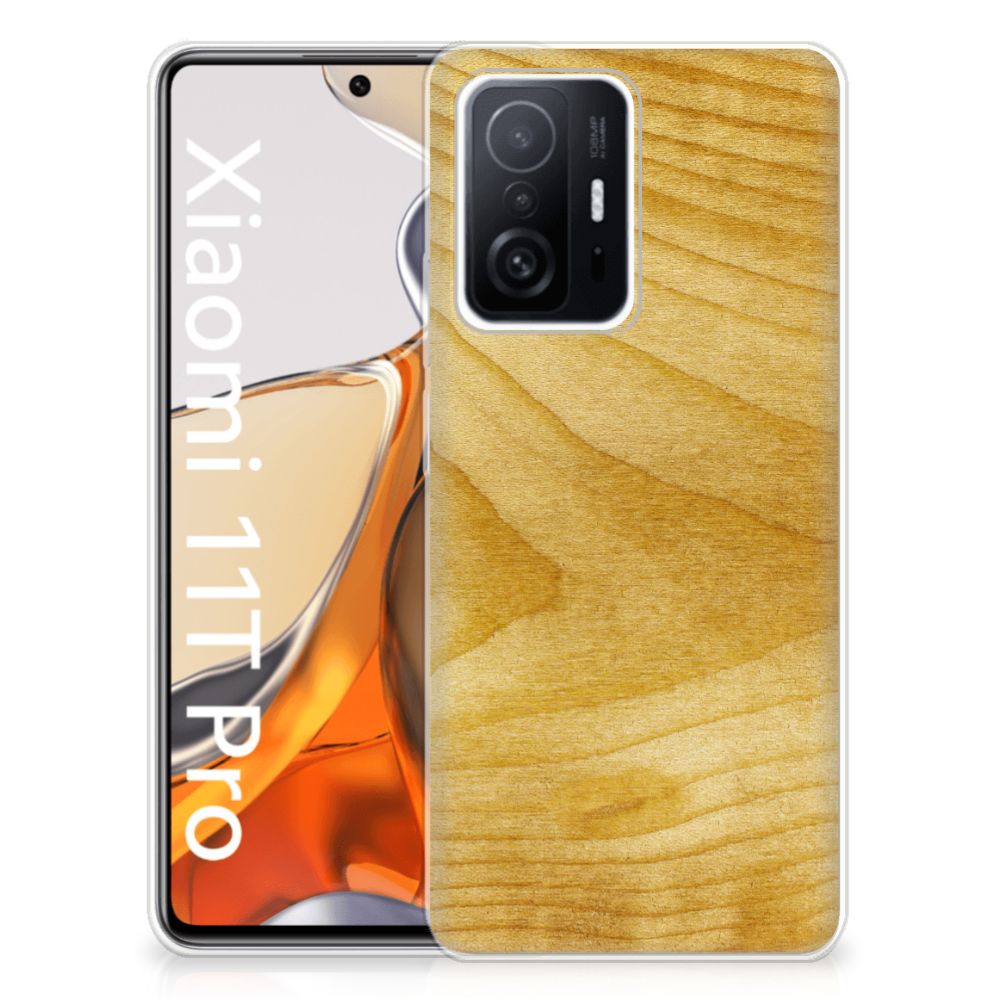 Xiaomi 11T | 11T Pro Bumper Hoesje Licht Hout