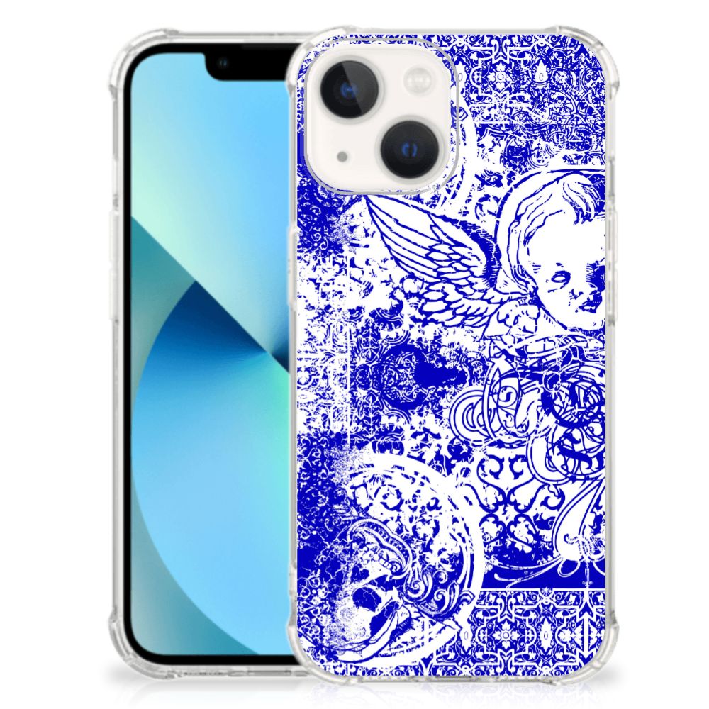 Extreme Case iPhone 13 mini Angel Skull Blauw - B2C Telecom