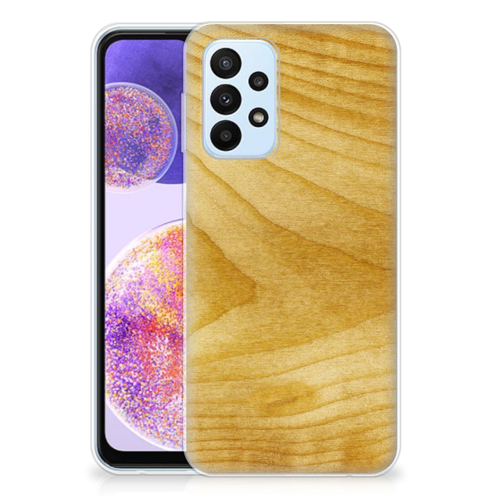 Samsung Galaxy A23 Bumper Hoesje Licht Hout B2C Telecom