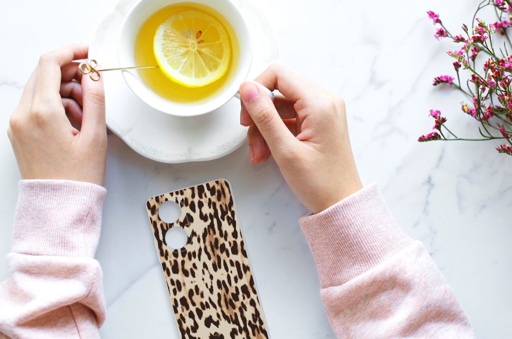 OPPO A58 4G TPU Hoesje Leopard