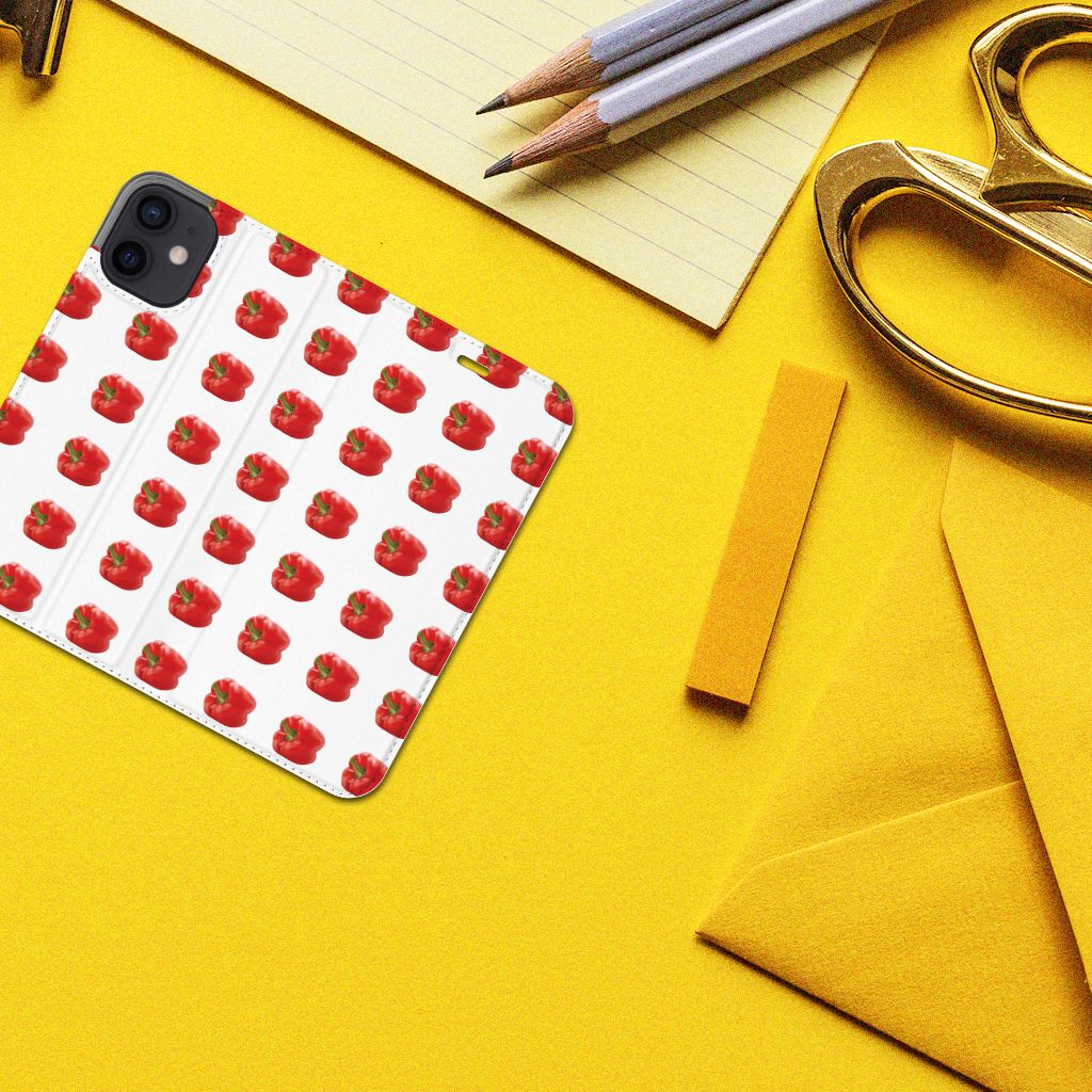 iPhone 12 Mini Flip Style Cover Paprika Red - B2C Telecom