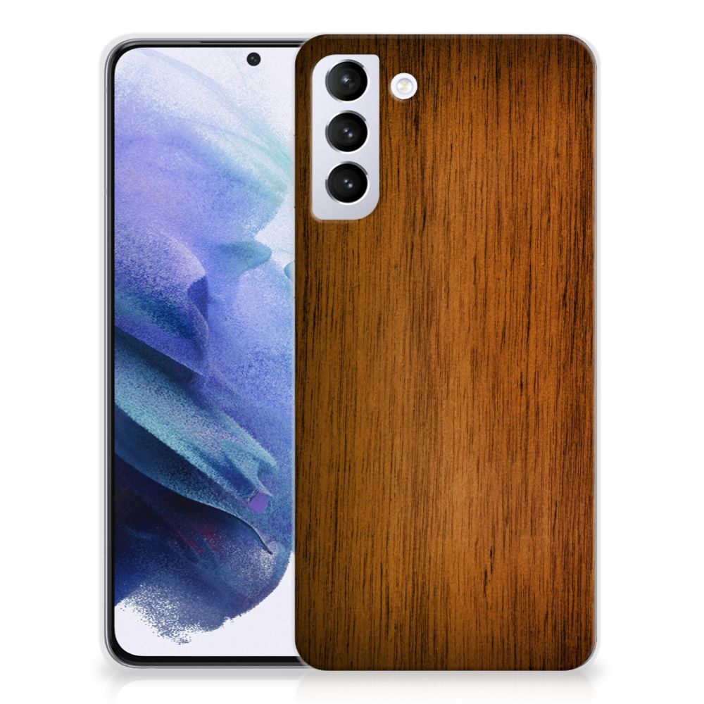 Samsung Galaxy S21 Plus Bumper Hoesje Donker Hout B2C Telecom