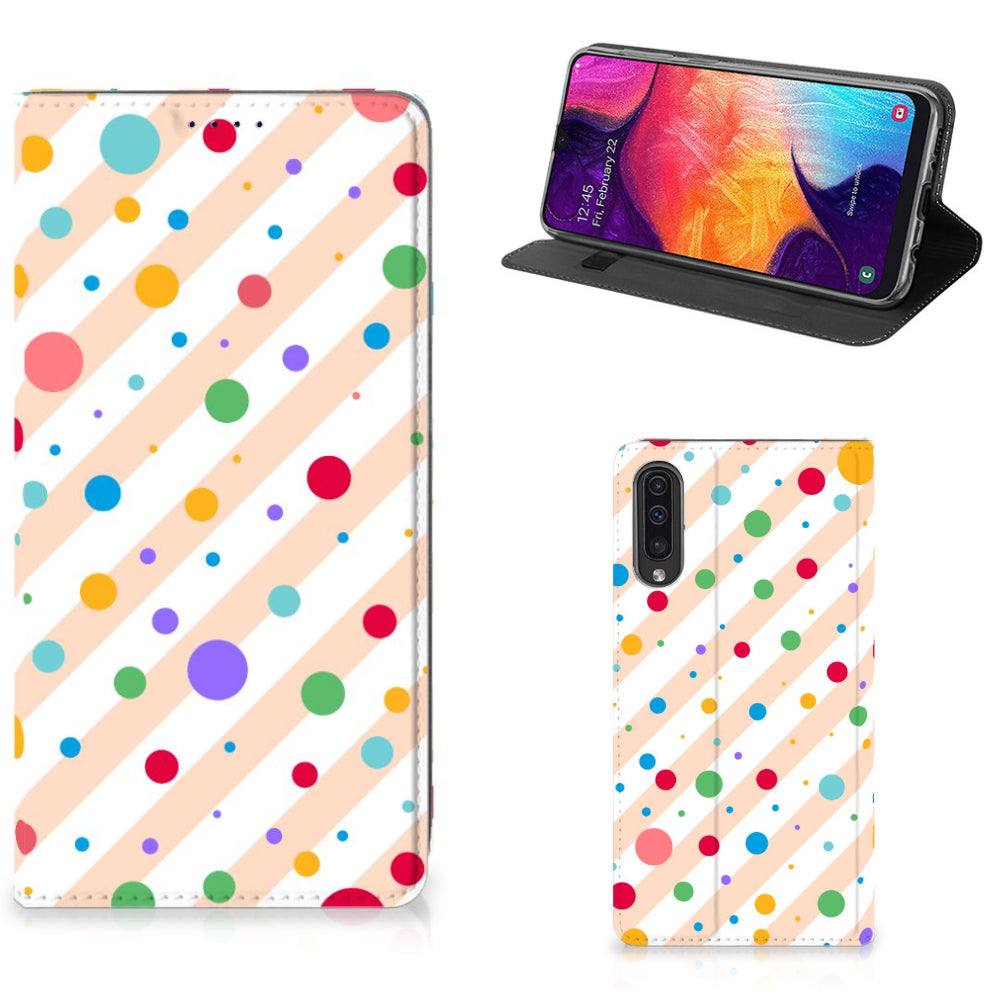 Samsung Galaxy A50 Hoesje met Magneet Dots