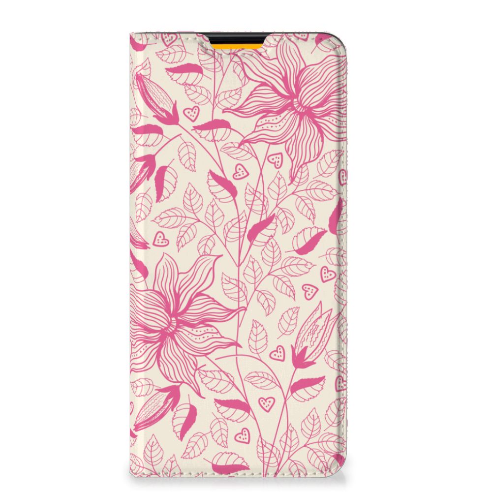 Samsung Galaxy M52 Smart Cover Pink Flowers - B2C Telecom